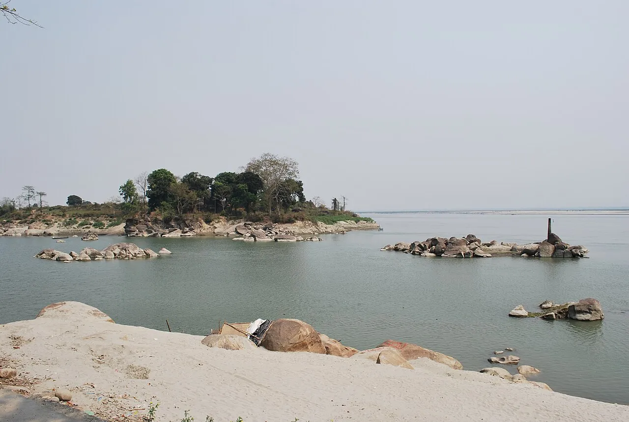 Umatumoni island in the Brahmaputra